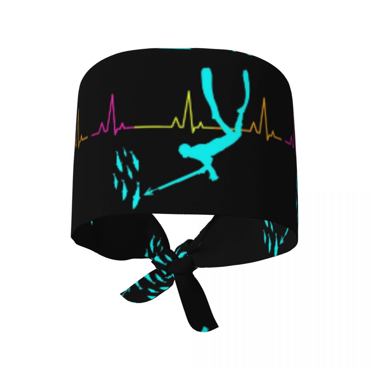 Fishing Hat - Spearfishing Spearfisher Fishing Heartbeat Pulse Scrub