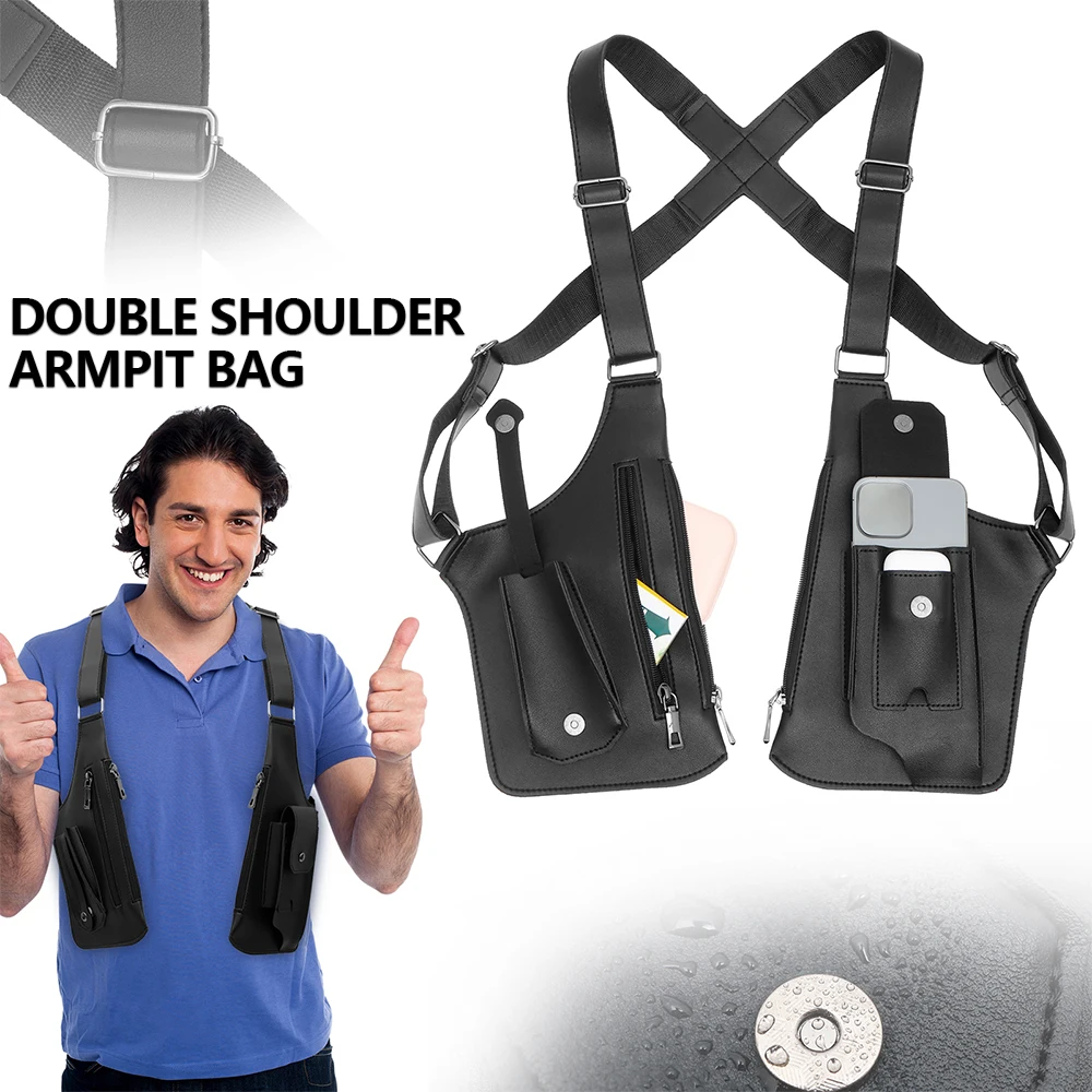 Fishing Bag Waterproof - Underarm Anti Theft Bag PU Double
