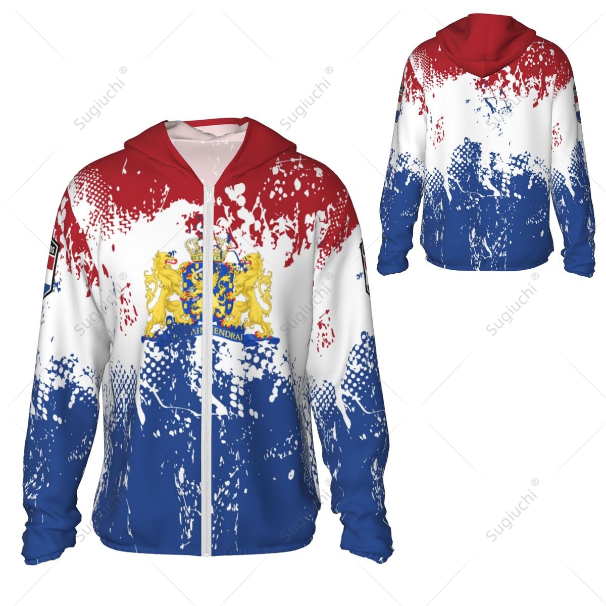 Fishing Hoodie - Netherlands Flag Sun Protection Hoodie Sunscreen
