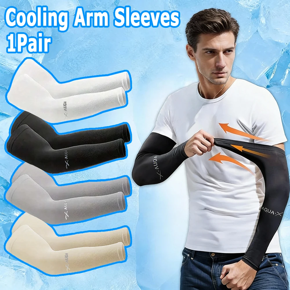 Fishing Gloves - Men's Sports Sleeves, Breathable and Elastic