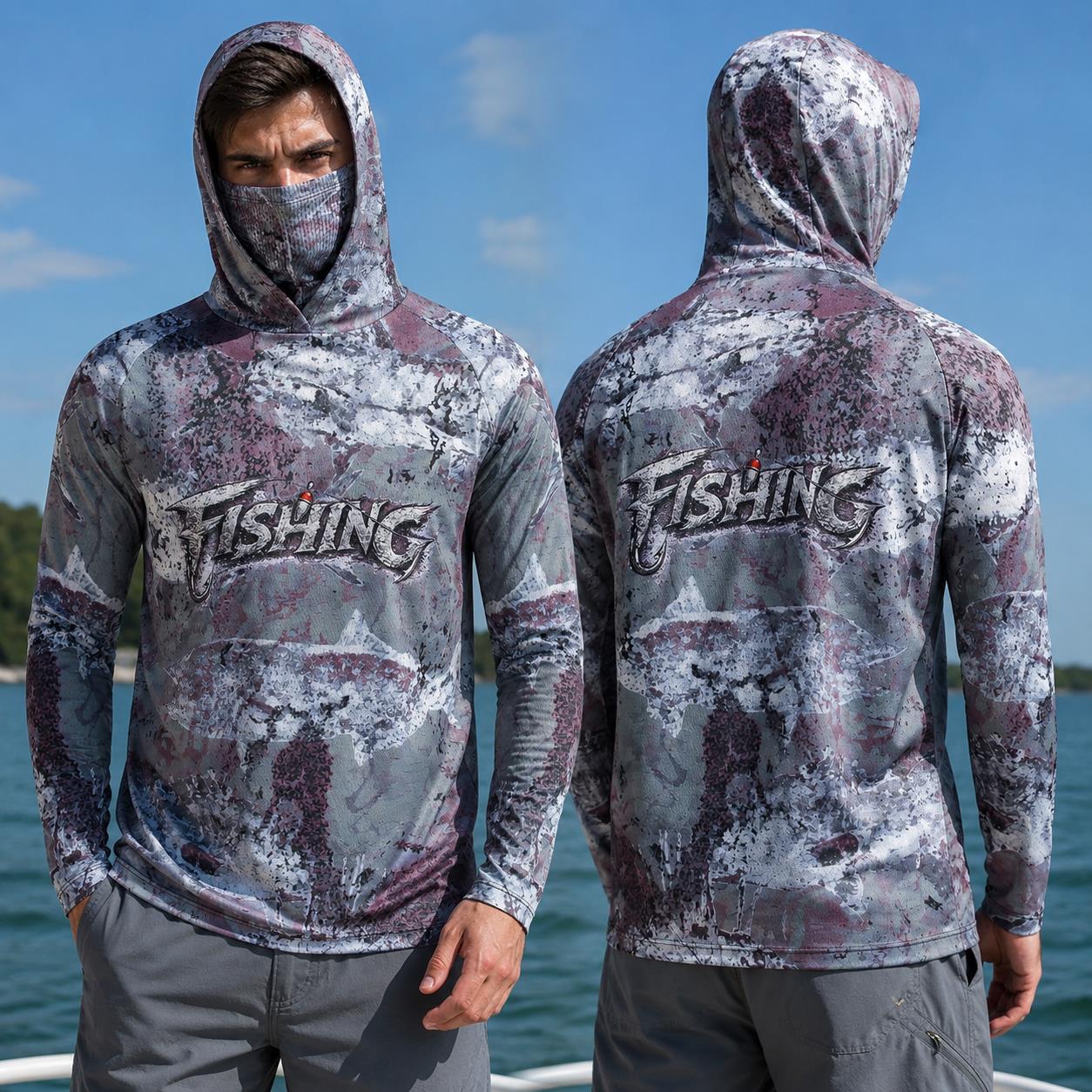 Fishing Hoodie - Fishing Shirt Hooded Men Fishing Clothes