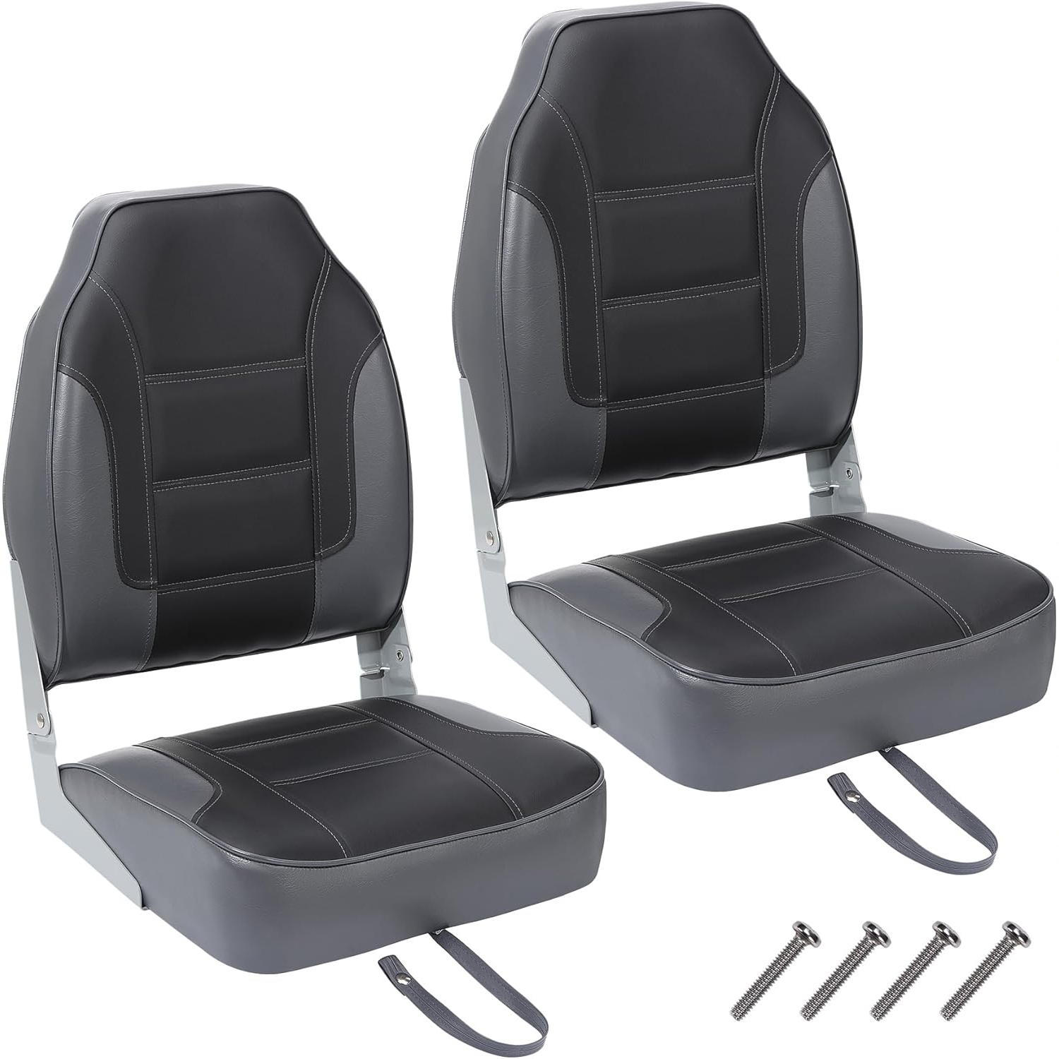 Fishing Backpack - 2 Pack Folding Boat Seats, High