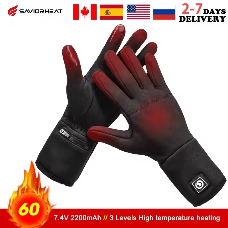 Fishing Gloves - Rechargeable Electric Liner Heated Gloves Winter