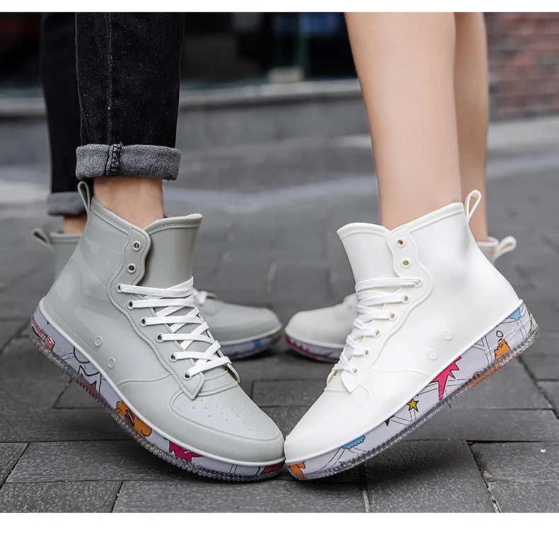 Men Rain Boots Fashion Trendy  - Fishing Boots review and price