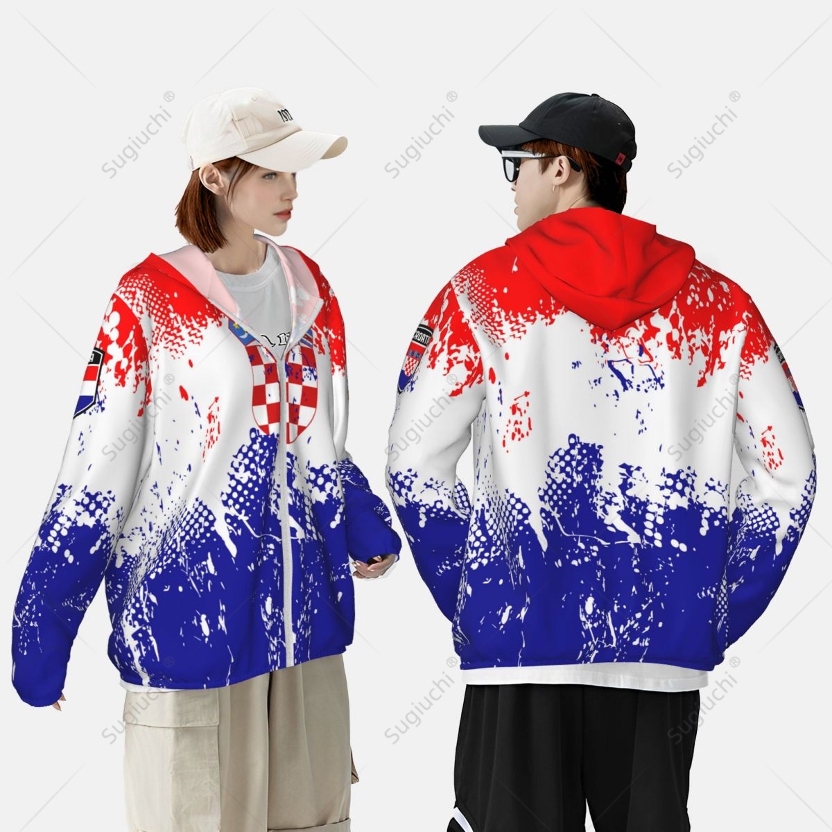 Croatia Flag Sun Protection Ho - Fishing Hoodie review and price