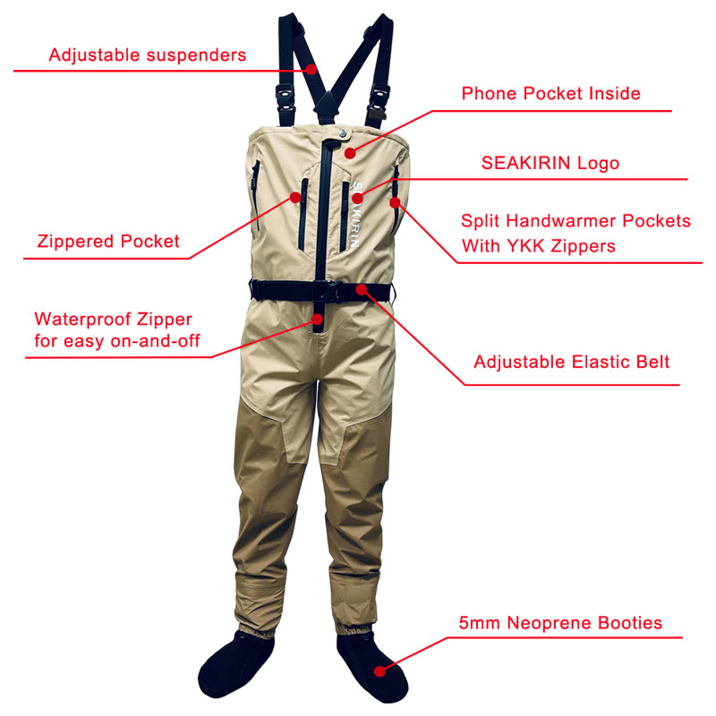 Zip-front Breathable Stout Che - Fishing Waders review and price