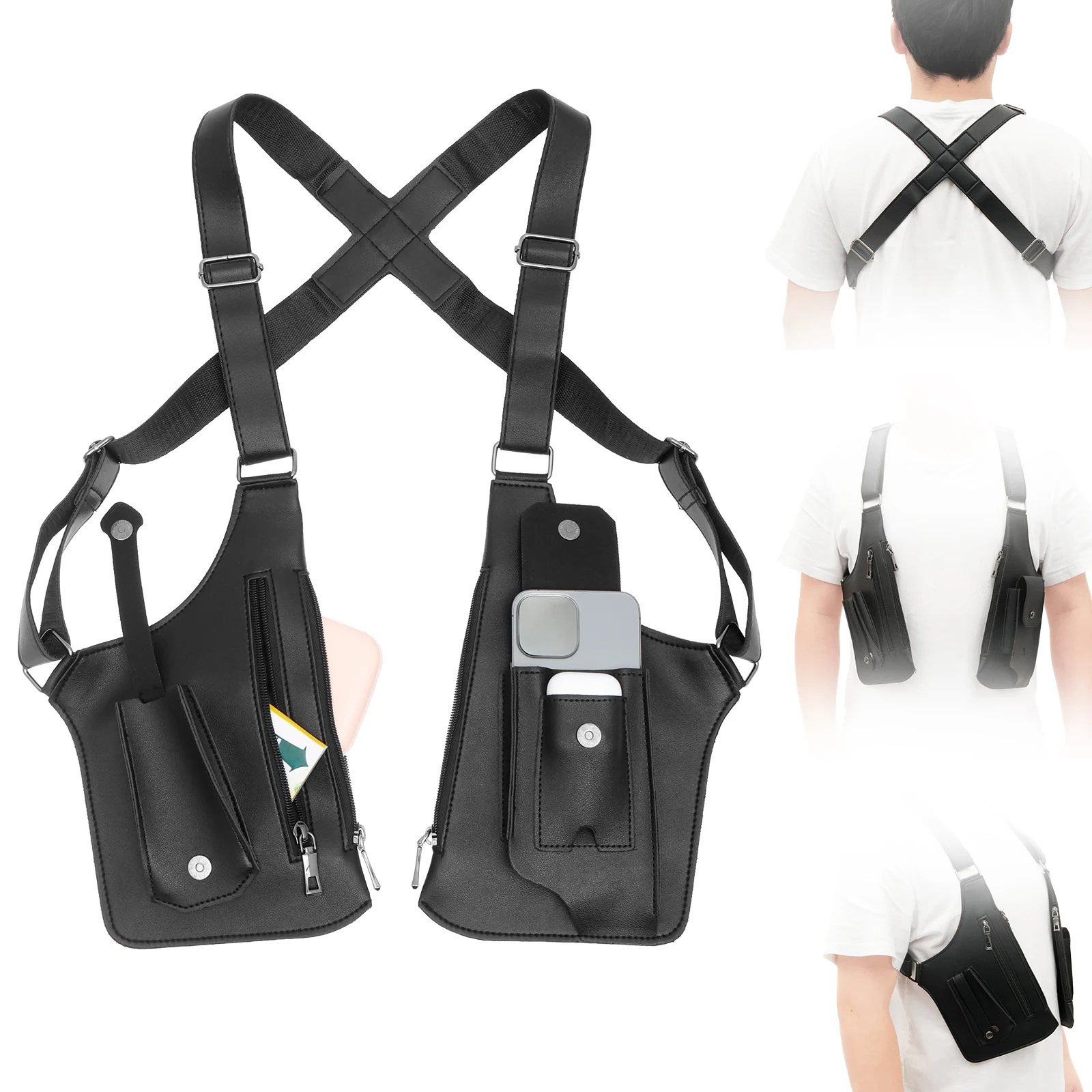 Underarm Anti Theft Bag PU Dou - Fishing Bag Waterproof review and price