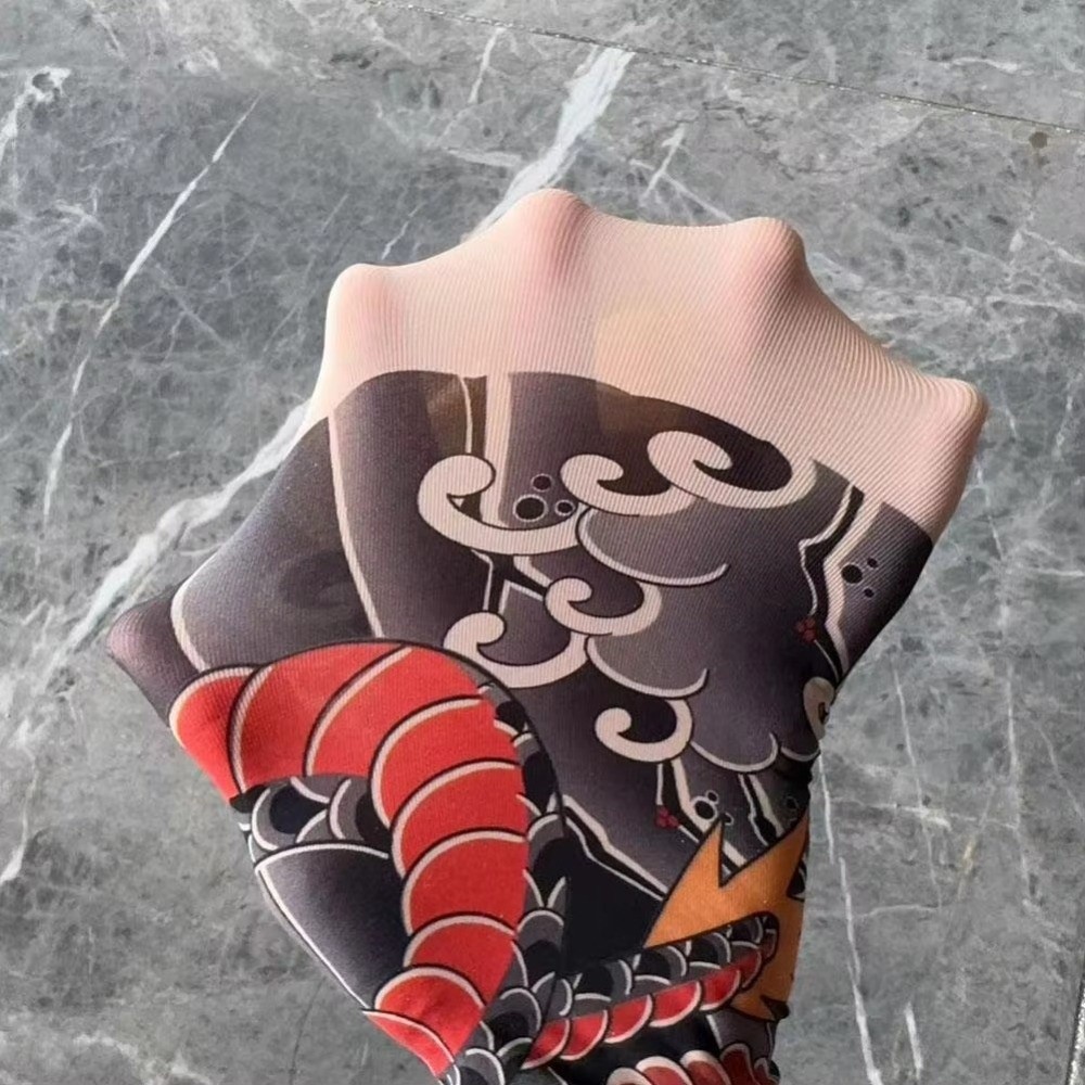 Full Leg Fake Tattoo Socks Pri - Fishing Socks review and price