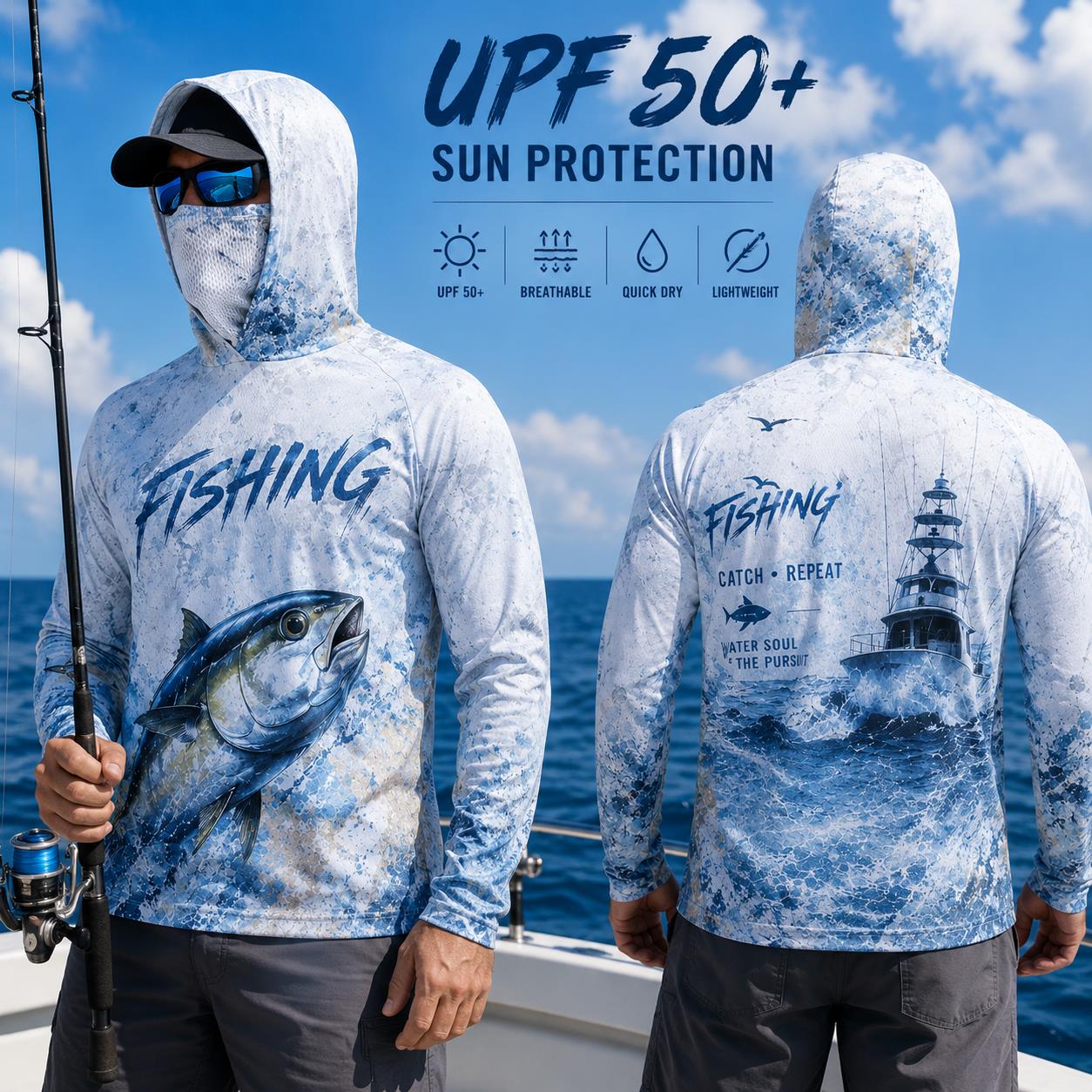 Fishing Hoodie Shirt Men Long  - Fishing Hoodie review and price