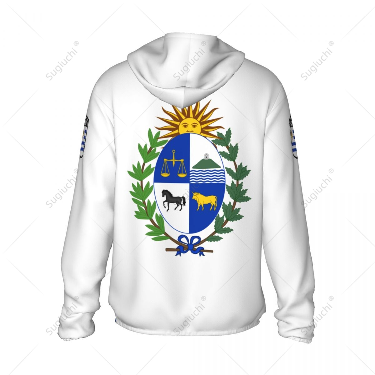Uruguay Flag Sun Protection Ho - Fishing Hoodie review and price