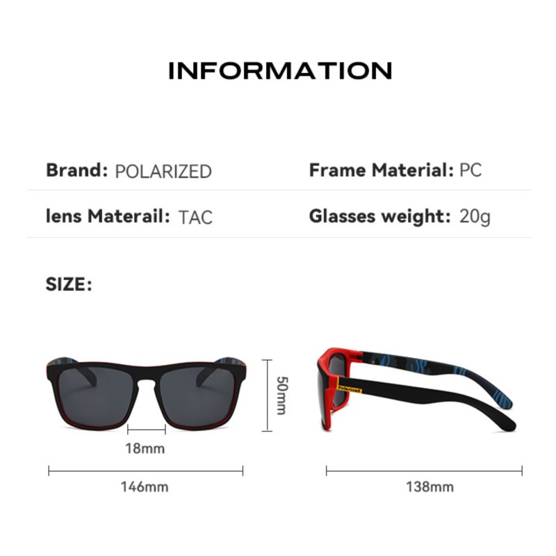 Fashion Vintage Square Polariz - Fishing Sunglasses Polarized review and price