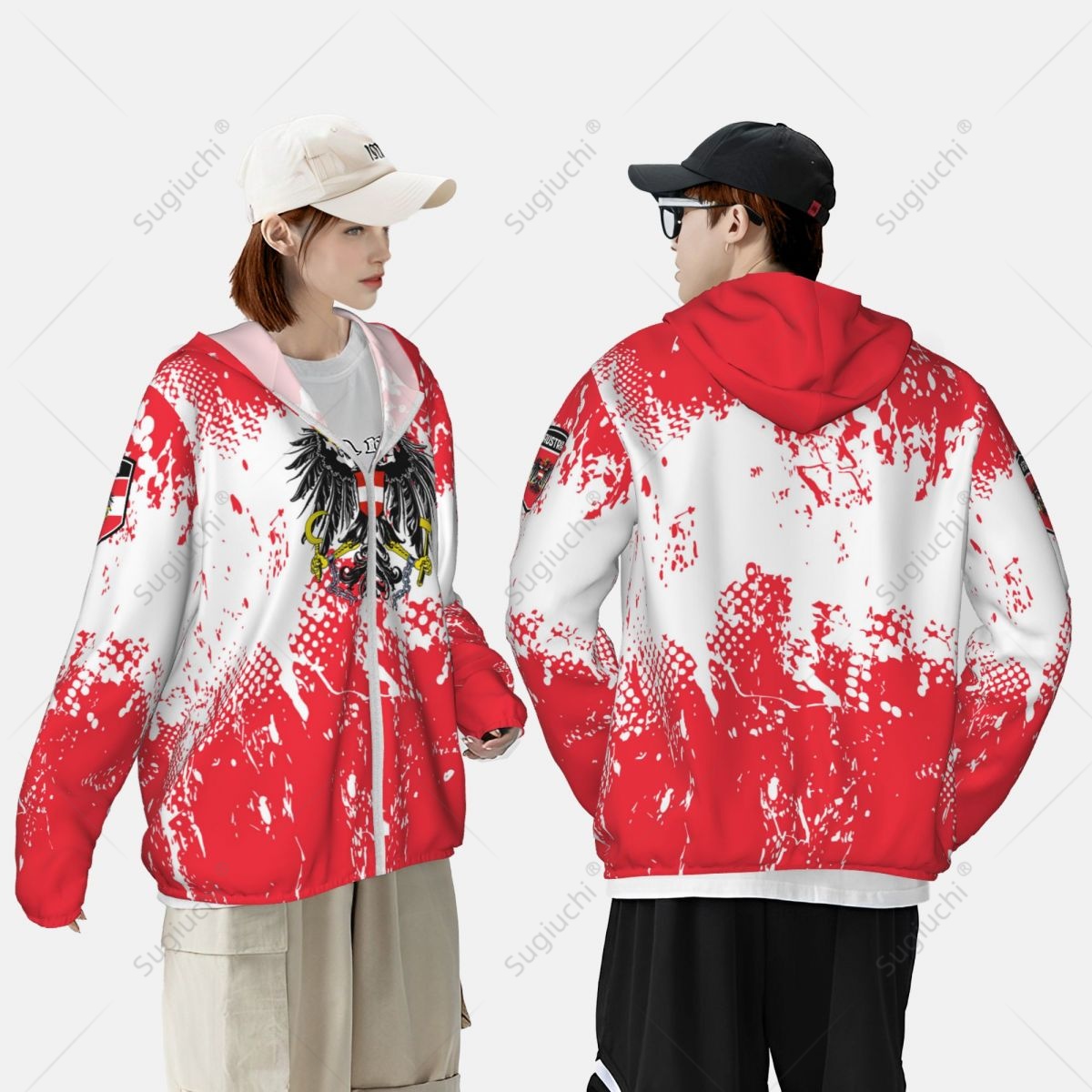 Austria Flag Sun Protection Ho - Fishing Hoodie review and price