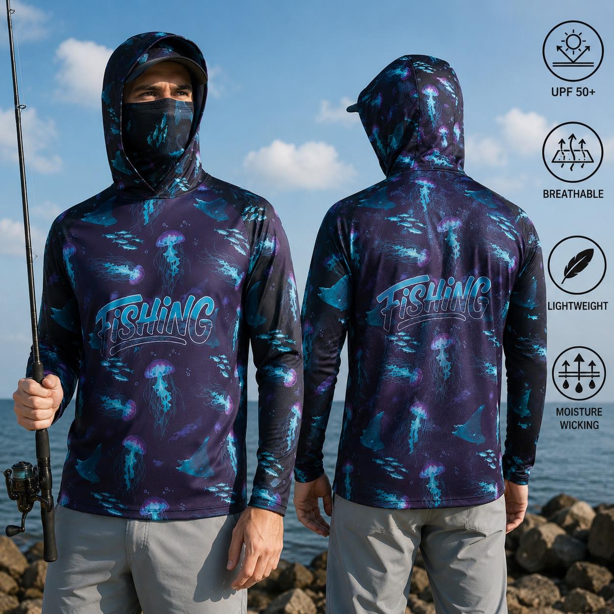 Fishing Shirt Hooded Men Fishi - Fishing Hoodie review and price