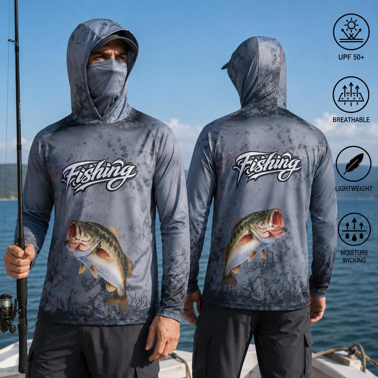 Fishing Shirt Hooded Men Fishi - Fishing Hoodie review and price