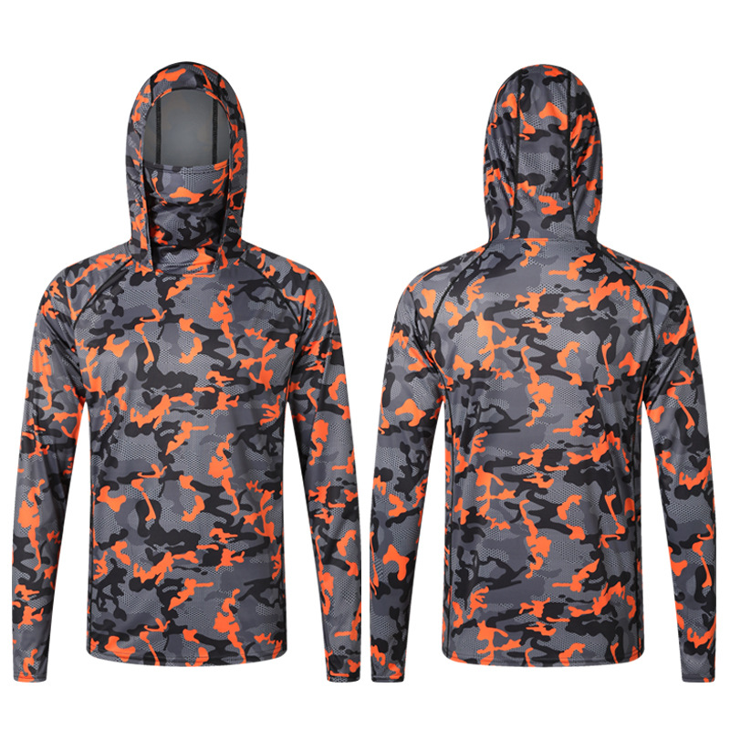 Camouflage Fishing T-shirt wit - Fishing Shirt Uv Protection review and price