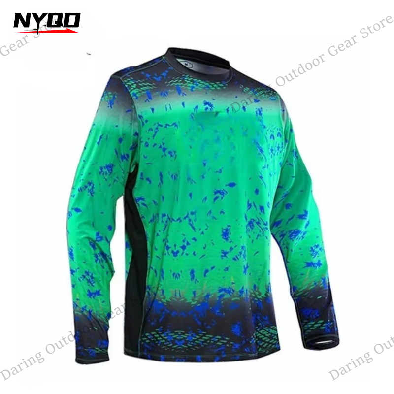 Men's Long Sleeve UPF 50+ Fish - Fishing Shirt Uv Protection review and price