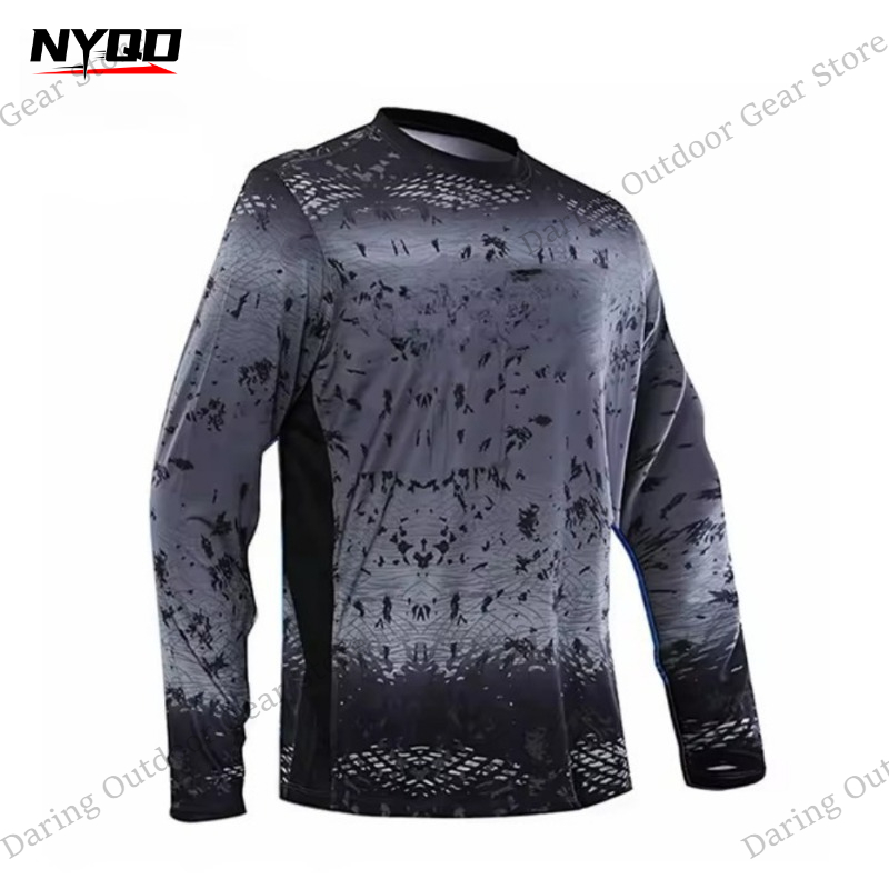 Men's Long Sleeve UPF 50+ Fish - Fishing Shirt Uv Protection review and price