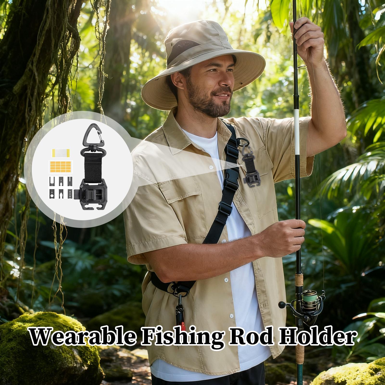 Wearable Fishing Rod Clips Hol - Fishing Belt review and price