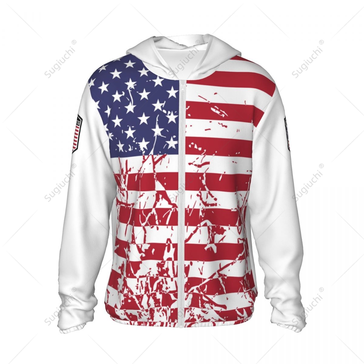 United States Flag Sun Protect - Fishing Hoodie review and price