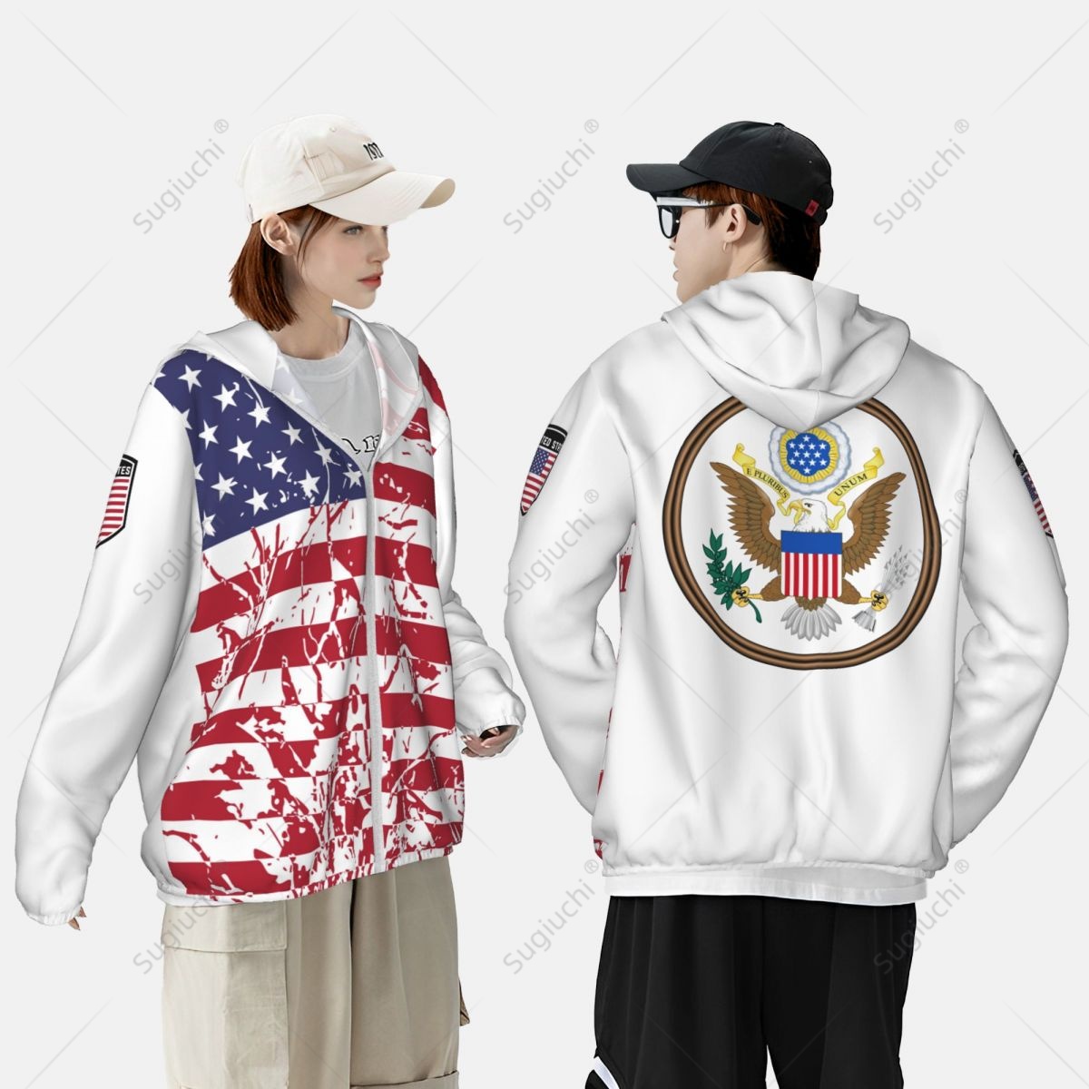 United States Flag Sun Protect - Fishing Hoodie review and price