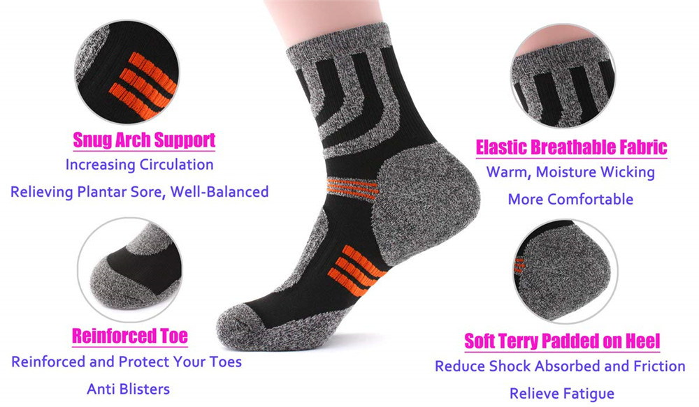 5 Pairs Socks Men Anti Blister - Fishing Socks review and price