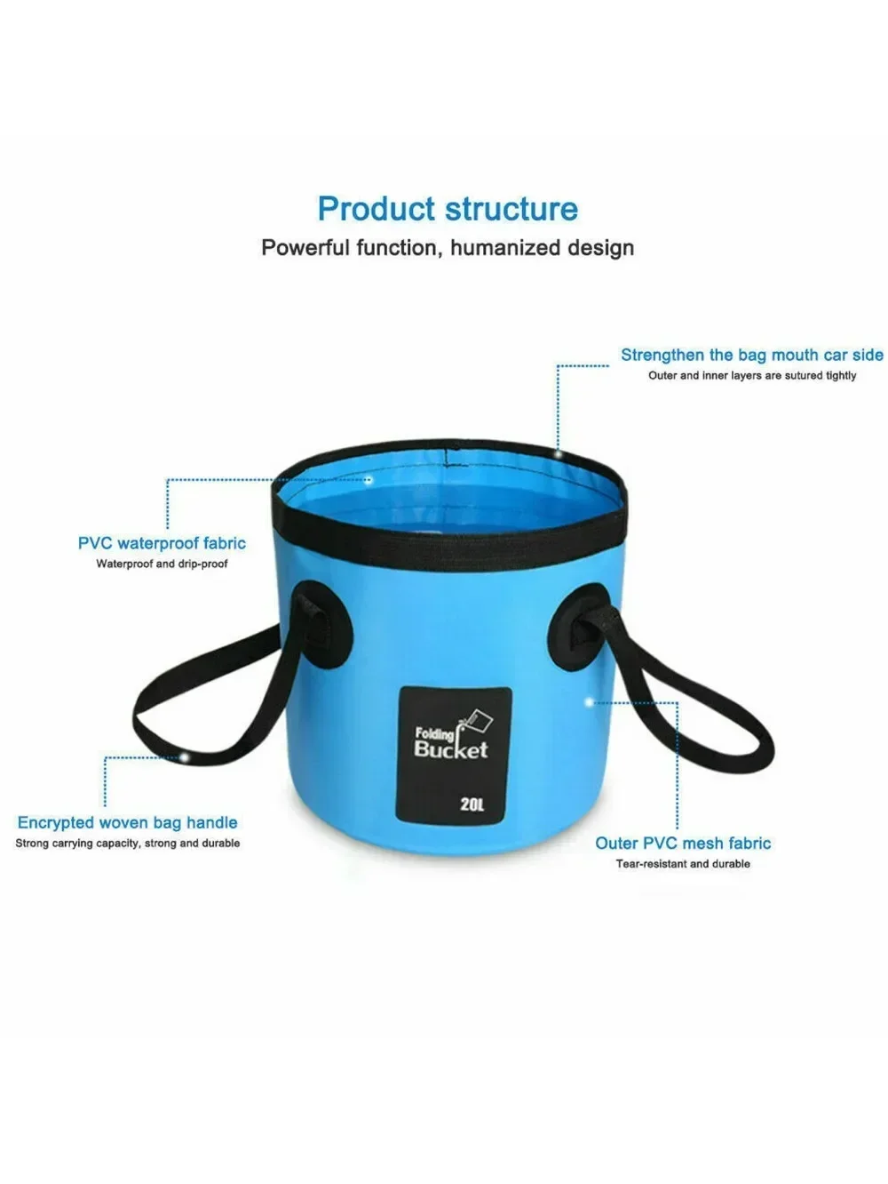 12L/20L Fishing Bucket Folding - Fishing Bag Waterproof review and price